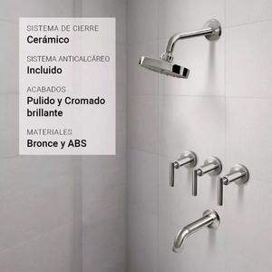 Ips Griferia Ducha Silver Con Transferencia Volante Lever