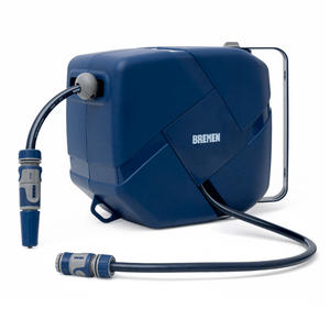 Bremen Rollo Portamangueras Automatico 20m - Adaptador 1/2 - 3/4