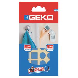 Geko Cinta Doble Faz X 20 Unidades (redondas Y Cuadradas)
