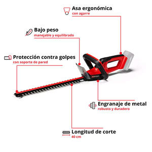 Einhell Cortacerco Inalambrica 18v Gc-ch 18/40 Solo (sin Bateria - Sin Cargador)