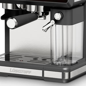 Lusqtoff Cafetera Espresso Con Molinillo Y Espumador De Leche