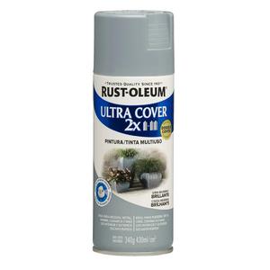 Aeroso Rust Oleum Gris Ultra Cover 2x Esmalte 340 Ml