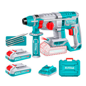Total Rotomartillo 20v Sds Plus 22mm (2 Bateria 4ah - Cargador - Maletin)