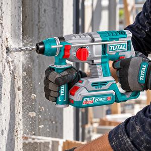 Total Rotomartillo 20v Sds Plus 22mm (2 Bateria 4ah - Cargador - Maletin)