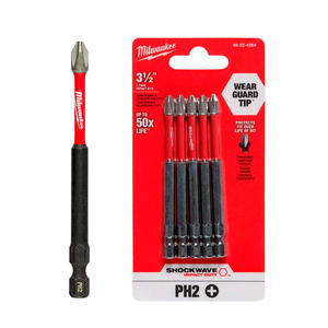 Milwaukee Set  5 Punta Ator. Ph2 X 89 Mm Impacto