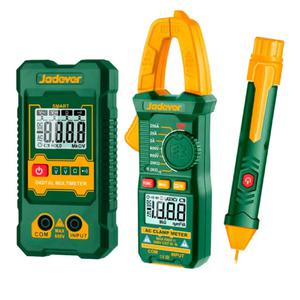 Jadever Kit Prueba Electrica 3 En 1 Pinza Amperometrica - Tester - Detector Voltaje
