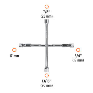 Truper Llave Cruz Plegable 14"