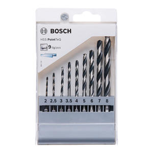 Bosch Set   9 Mechas Acero Rapido (2 - 2.5 - 3 - 3.5 - 4 - 5 - 6 - 7 - 8 Mm)
