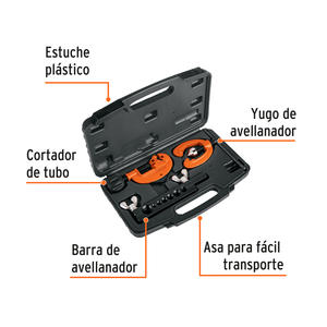 Truper Kit Corta Tubo + Avellanador