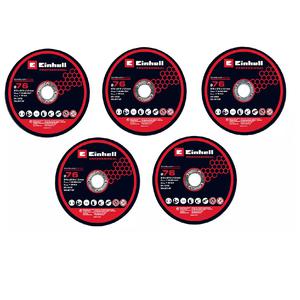Einhell Disco Corte 76 Mm X 1 X 10 Mm Tp-co 18/76 Para Mini Amoladora (x5 Unidades)