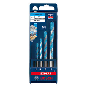 Bosch Set  4 Mechas Multiconstruccion Cyl-9 (4 - 5 - 6 - 8 Mm)