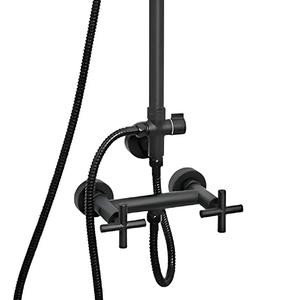Peirano Ducha Exterior Con Columna Black Velvet