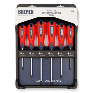 Bremen Set  6 Destornilladores Torx 6-8-10-20-25-30