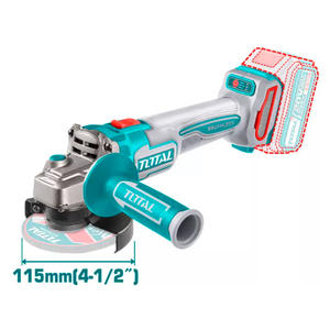 Total Combo Taladro Percutor 66nm + Amoladora 115mm (4-1/2") + 2 Bat 4ah + Cargador + Maletin